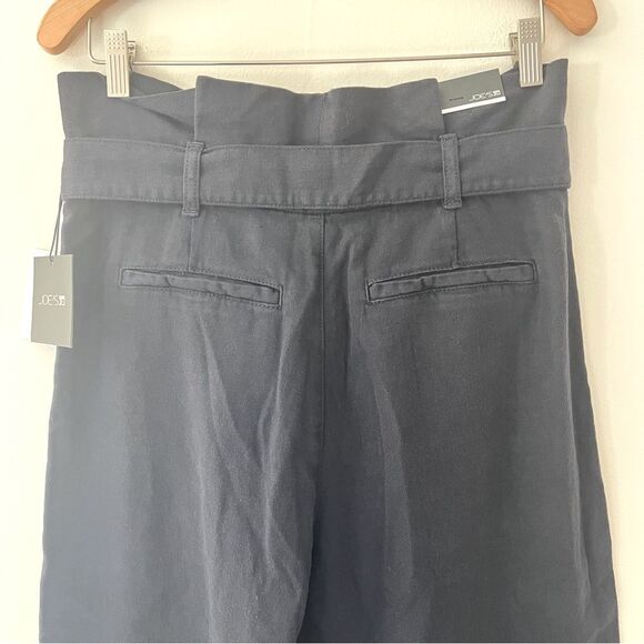 Joe’s Jeans NWT Pants Linen Navy Paperbag High Waist Tie Capsule Classic Size 29 - Picture 5 of 7